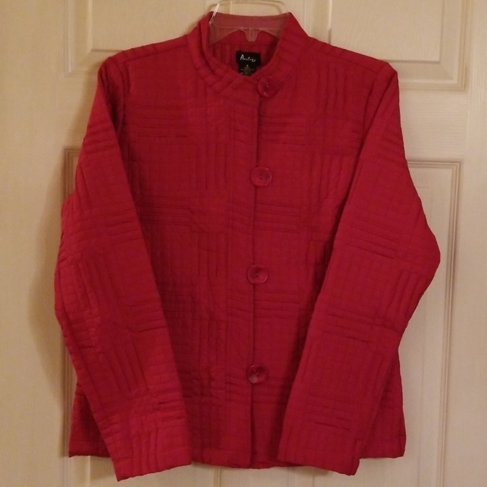 Analogy Fuschia Jacket Sz Small NWOT - Picture 1 of 3